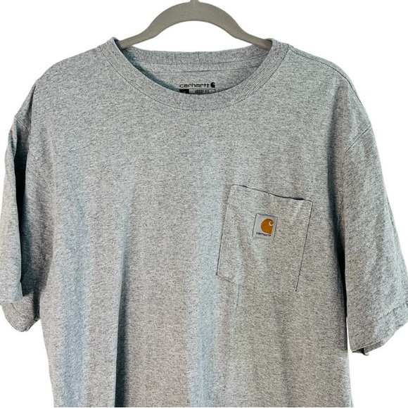Carhartt Size Medium Gray K87 Loose-fit Workwear T-shirt: 3139 - Picture 3 of 8